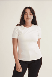 Basic Apparel - Ludmilla O-neck - Cedar wood / Rose shadow