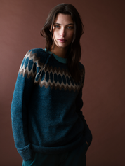 Serendipity - Alpaca Raglan - Dark Reef