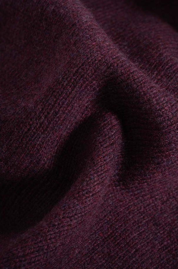 Rifo - Laura Woman Recycled Wool Sweater - Purple Prugna