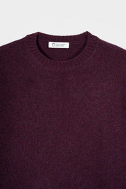 Rifo - Laura Woman Recycled Wool Sweater - Purple Prugna