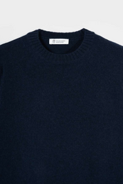 Rifo - Laura Woman Recycled Wool Sweater - Blue Mora