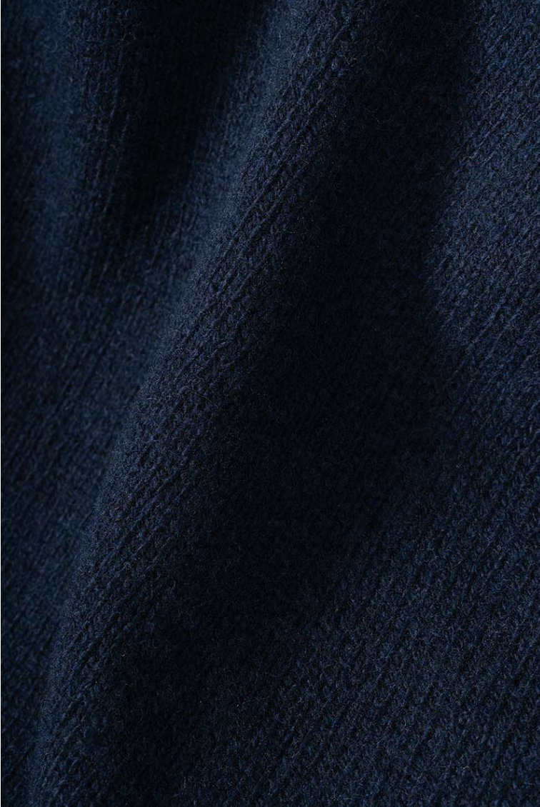 Rifo - Laura Woman Recycled Wool Sweater - Blue Mora