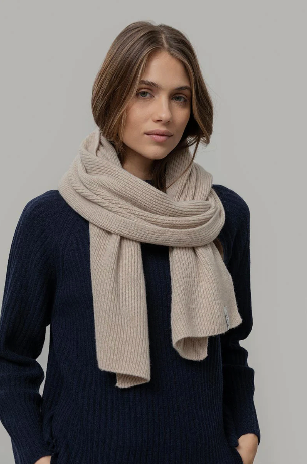 Rifo - Federico Recycled Cashmere Scarf - Beige Sabbia