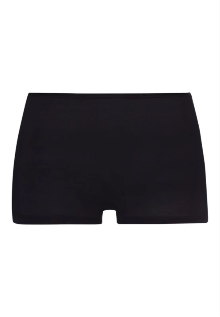 Hanro - Cotton Seamless Shortleg Pants - Black