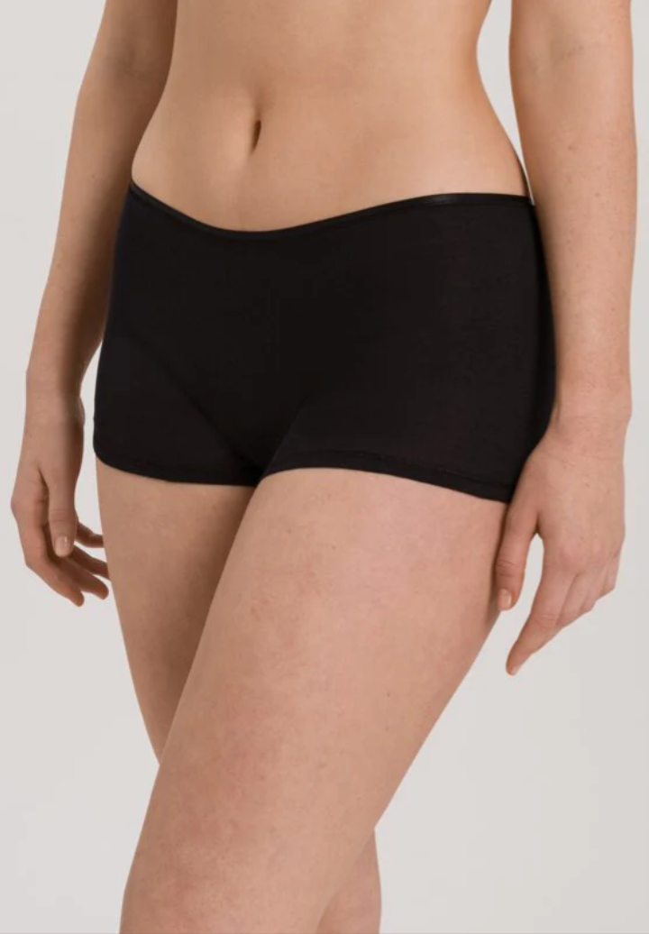 Hanro - Cotton Seamless Shortleg Pants - Black