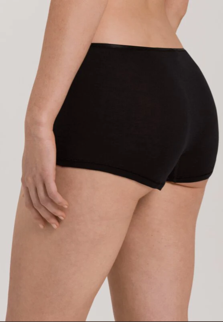 Hanro - Cotton Seamless Shortleg Pants - Black