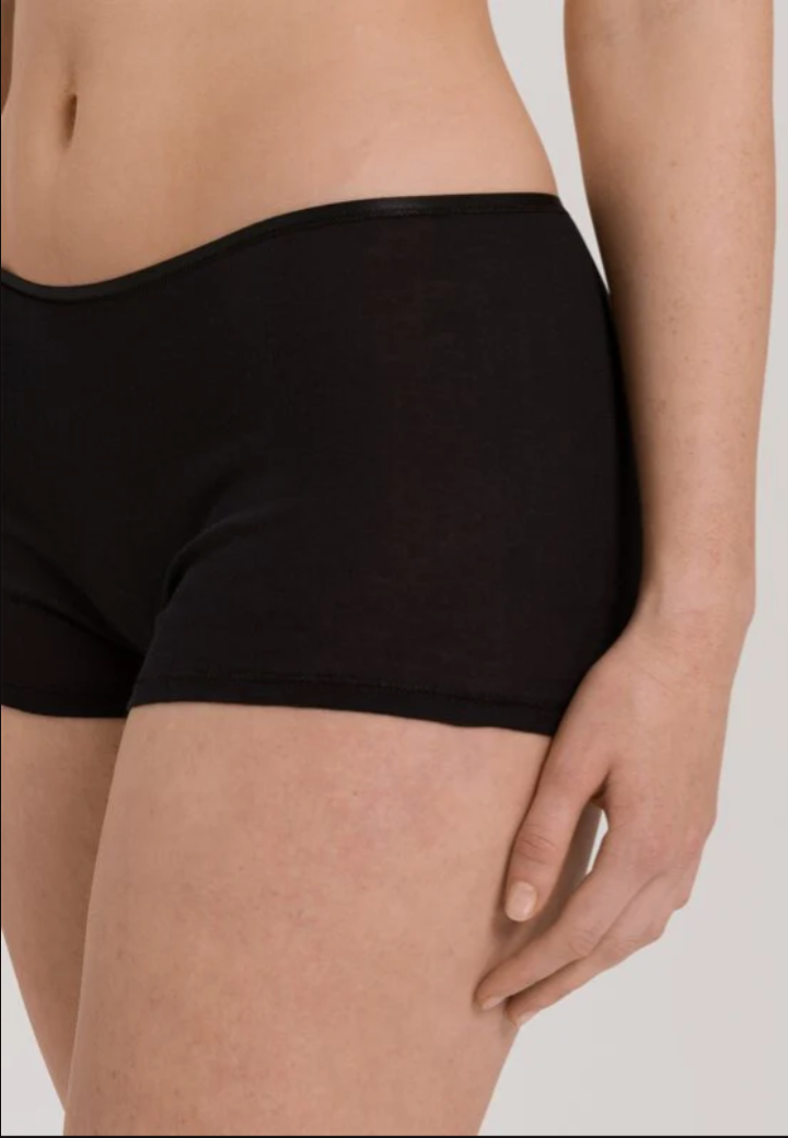 Hanro - Cotton Seamless Shortleg Pants - Black