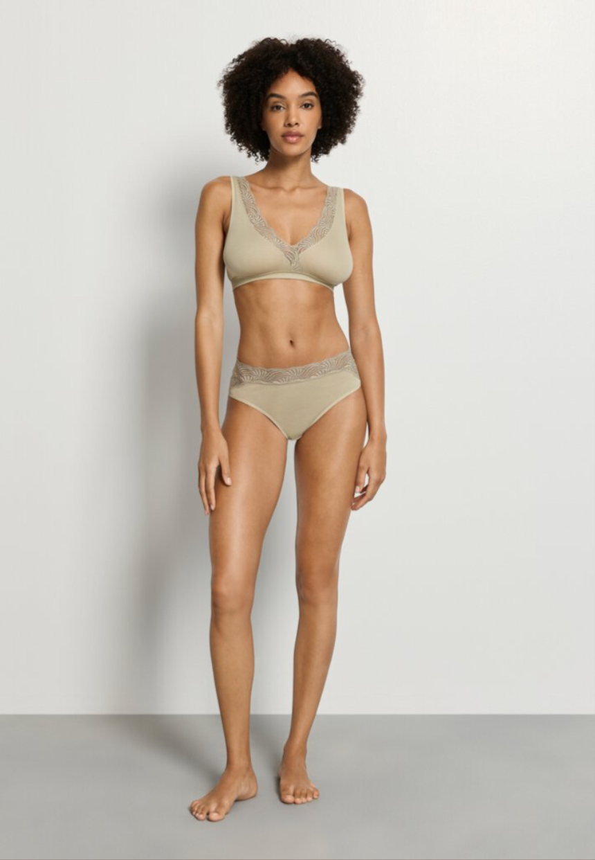 Hanro - Cotton Delight Soft Cup Bra (1838) - Olive Stem