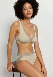 Hanro - Cotton Delight Soft Cup Bra (1838) - Olive Stem