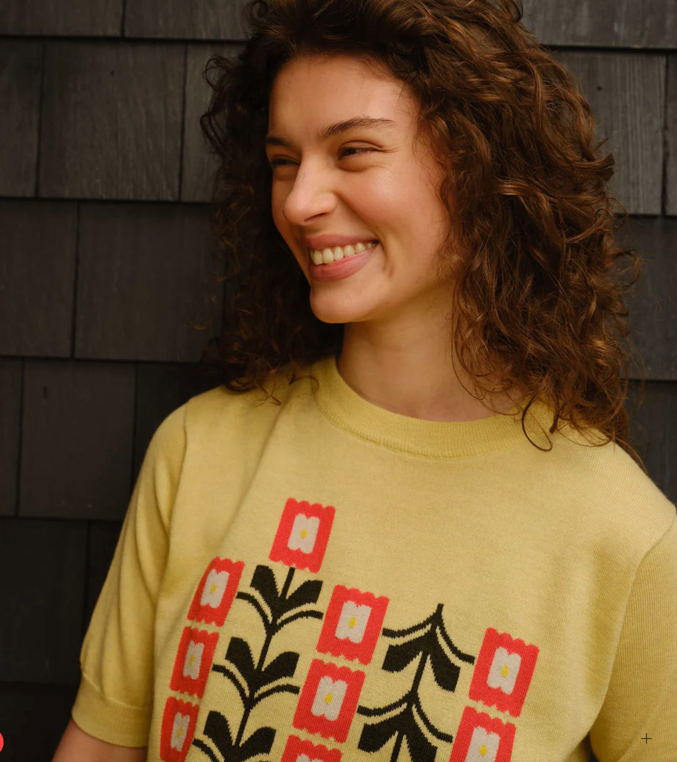 Degen - Zinnia Flower Sweater Tee -