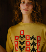 Degen - Zinnia Flower Sweater Tee -