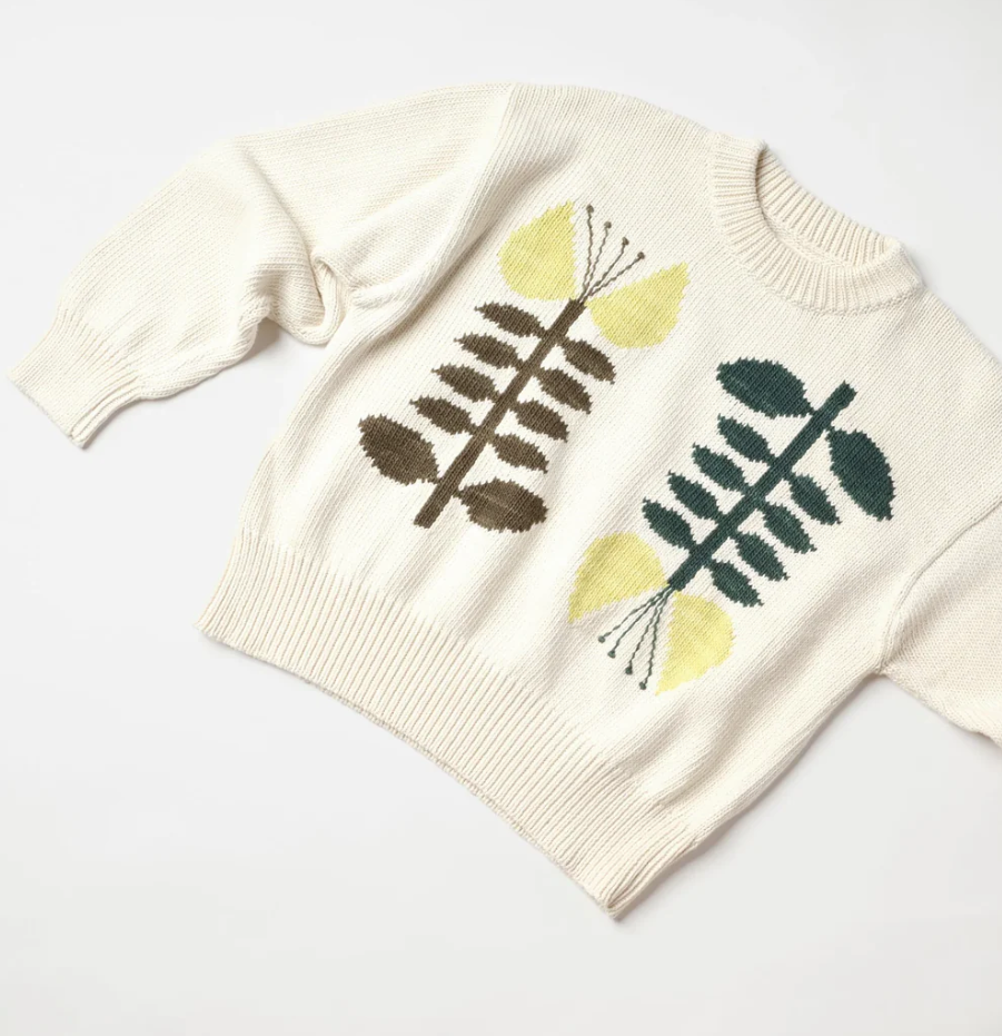 Degen - Yarrow Embroidered Flora Sweater