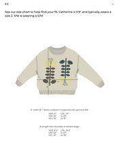 Degen - Yarrow Embroidered Flora Sweater