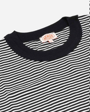 Armor Lux T-shirt Héritage BIO GOTS "Sailmaker" Noir/Milk