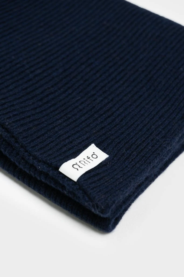 Rifo - Federico Recycled Cashmere Scarf - Blue Mora