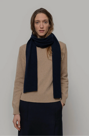 Rifo - Federico Recycled Cashmere Scarf - Blue Mora