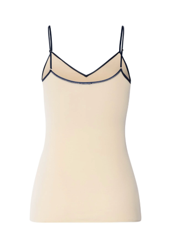 Hanro - Cotton Seamless Spaghetti Top - Summer sand