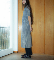 Nudie Jeans - Ronja Dress Indigo Seersucker Blue/Offwhite