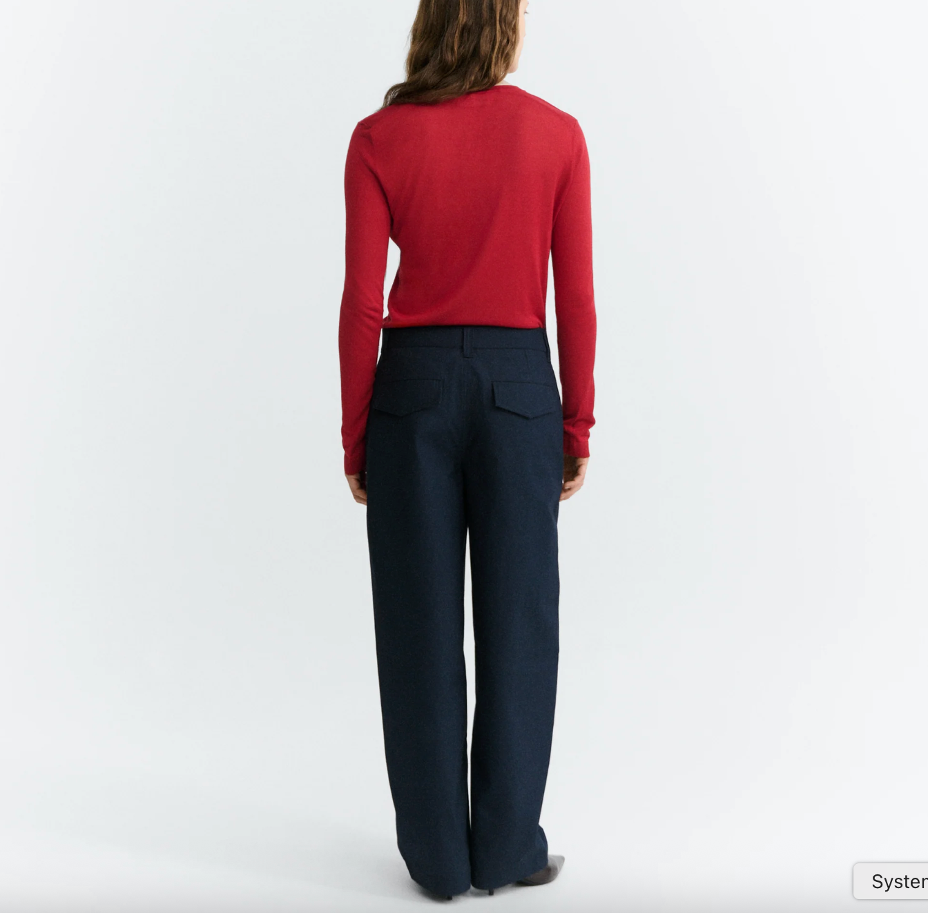 Thinking Mu Barrel navy Marissa trousers