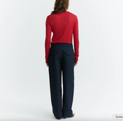 Thinking Mu Barrel navy Marissa trousers