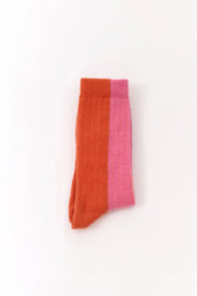 Suite13Lab - Bicolor Wool Socks - Pink