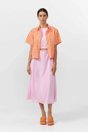 Suite13Lab - EDER SHIRT CHECK ORANGE