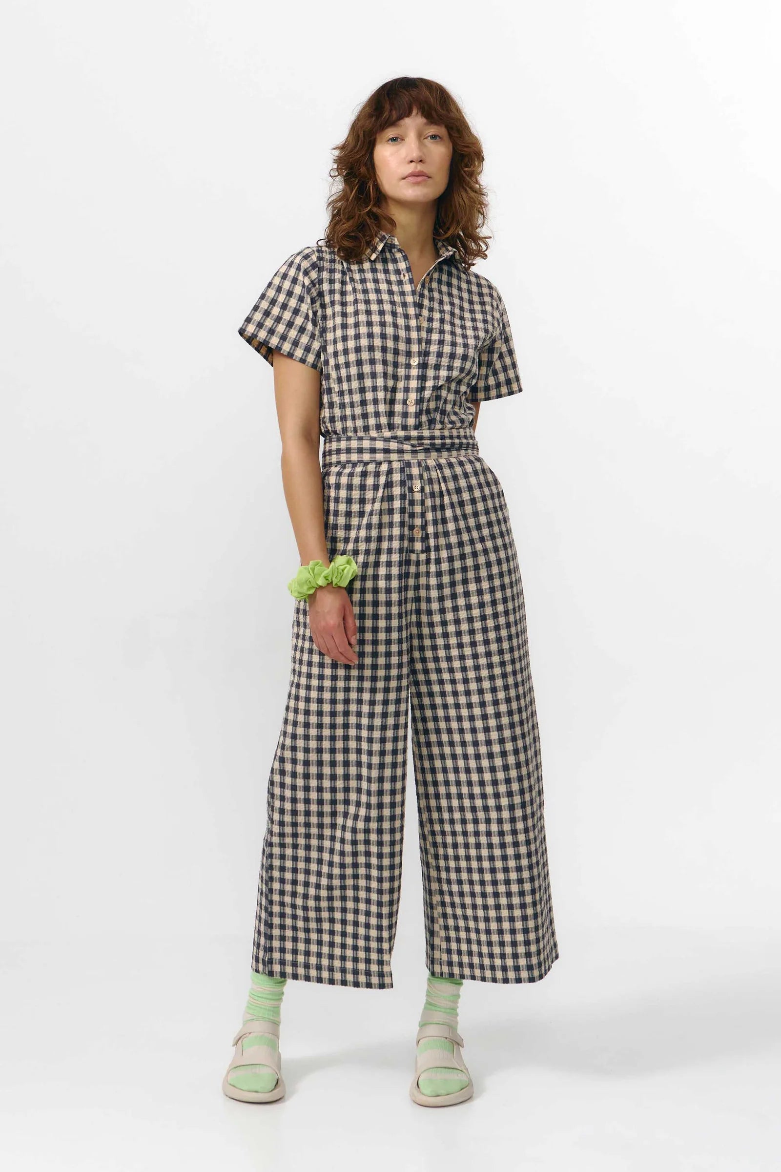 Suite13Lab ALME JUMPSUIT CHECK GREY