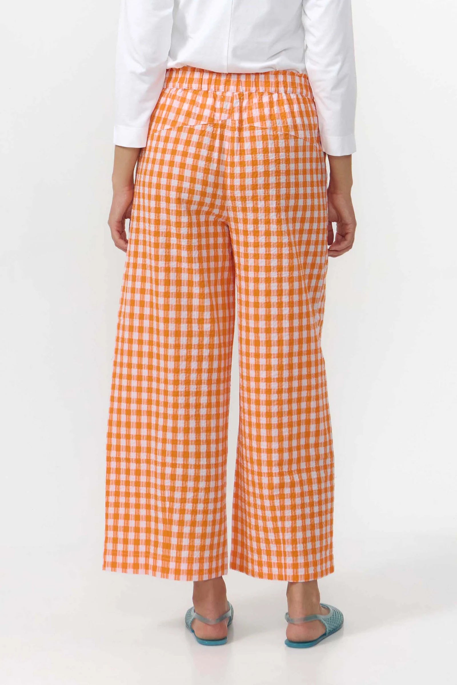 Suite13Lab SANTA PANTS CHECK ORANGE