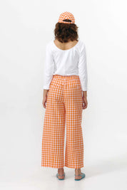 Suite13Lab SANTA PANTS CHECK ORANGE