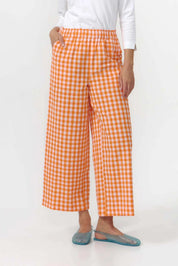 Suite13Lab SANTA PANTS CHECK ORANGE