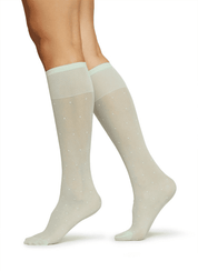 Swedish Stockings Doris Dots Knee-Highs Light Green