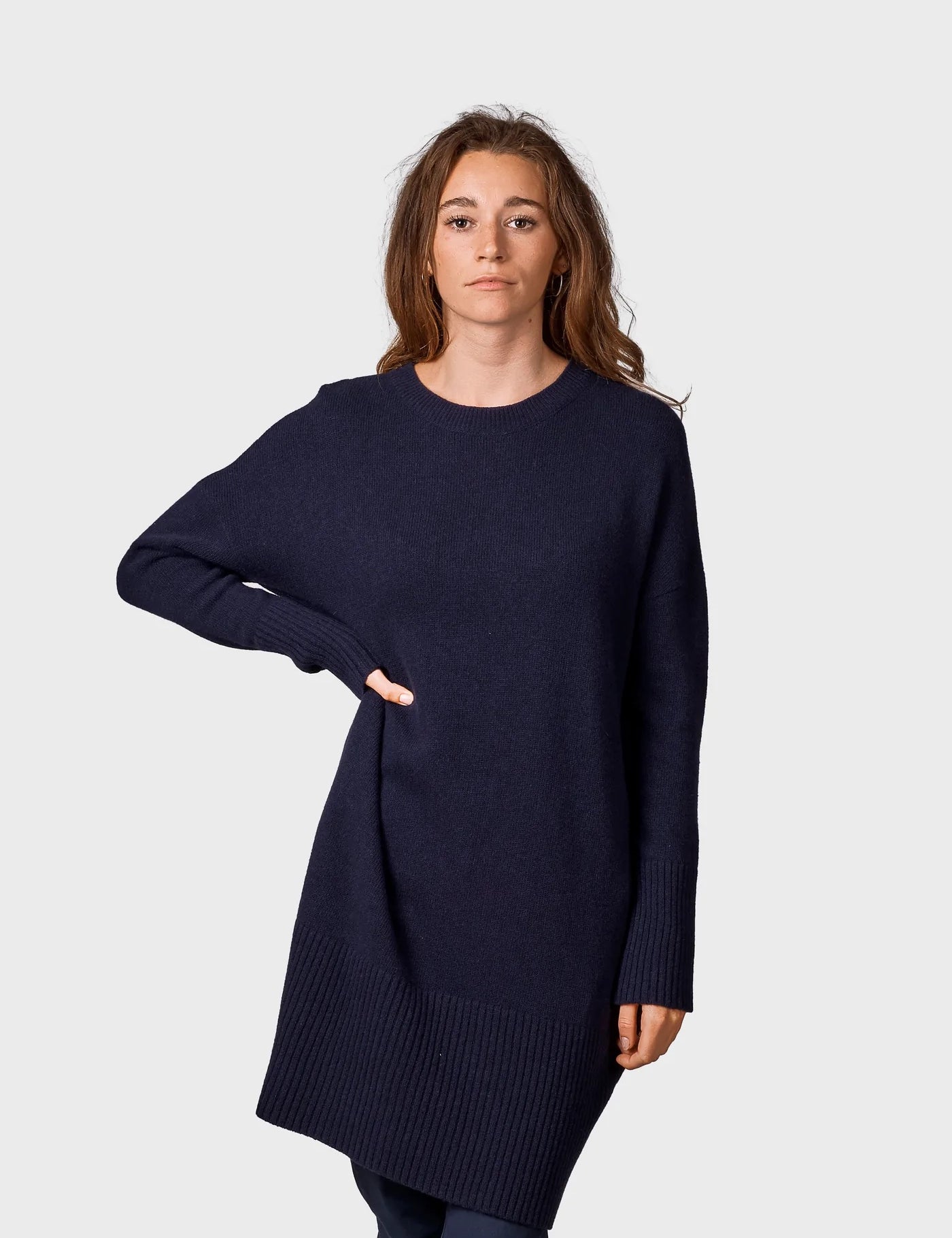 Klitmøller Collective Thea Knit Dress - strikket kjole i Navy