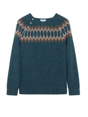 Serendipity - Alpaca Raglan - Dark Reef