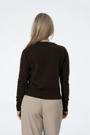 Dinadi YAK Cardigan - Dark Brown