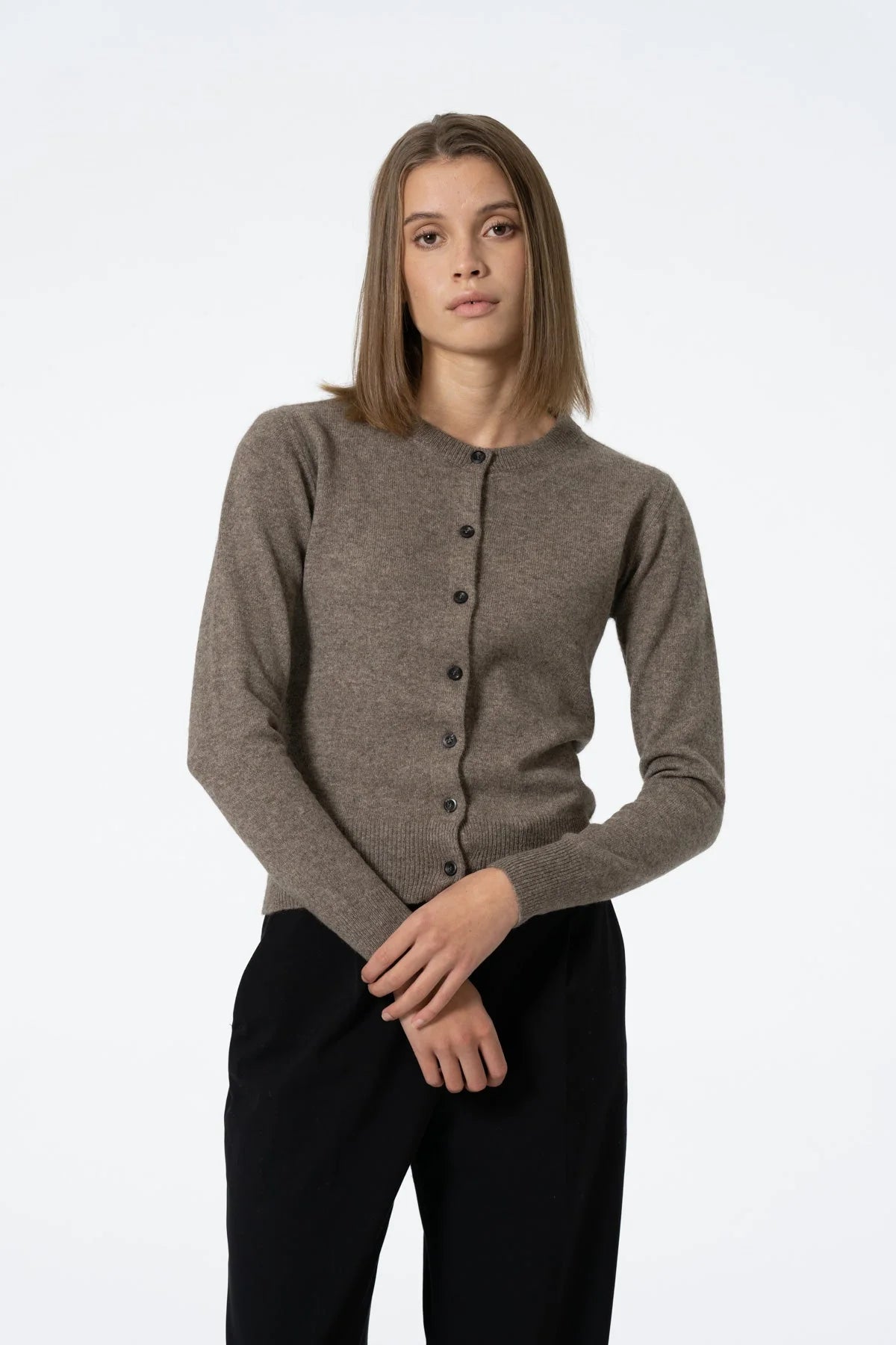 Dinadi - Yak Cardigan - Oat Brown