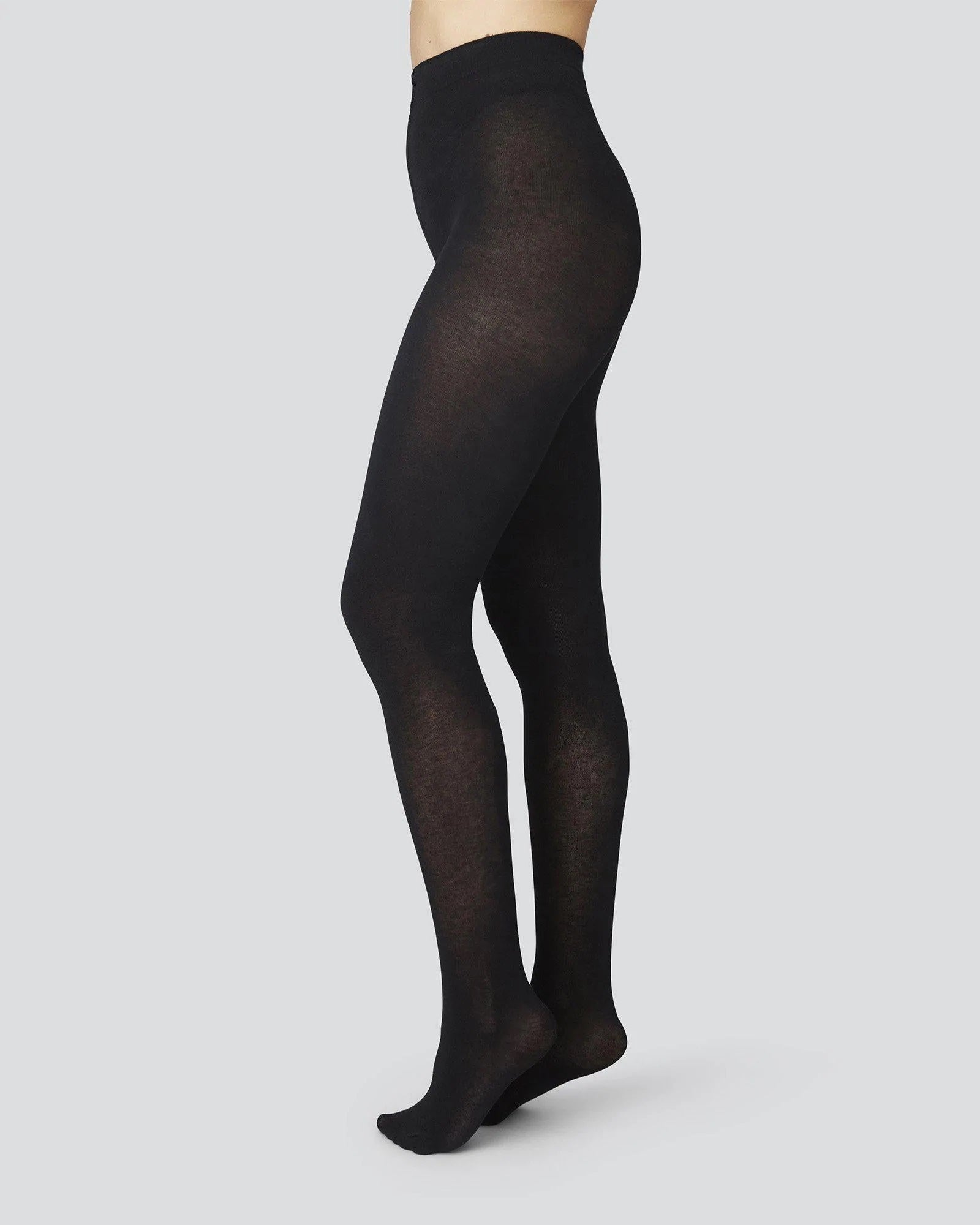 Alice Cashmere Tights Black Swedish Stockings