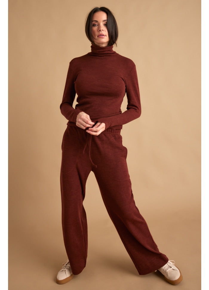 By Basics pants w/pockets & string - Rosewood
