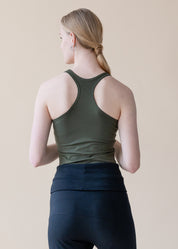 Yogamii - Anjali Yoga Top - Dark Olive