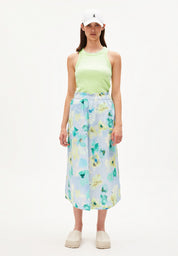 Armedangels Aaimemi aqua floral skirt