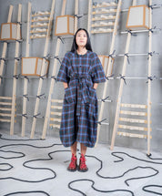 Henrik Vibskov One Dress - Blue Flannel Checks