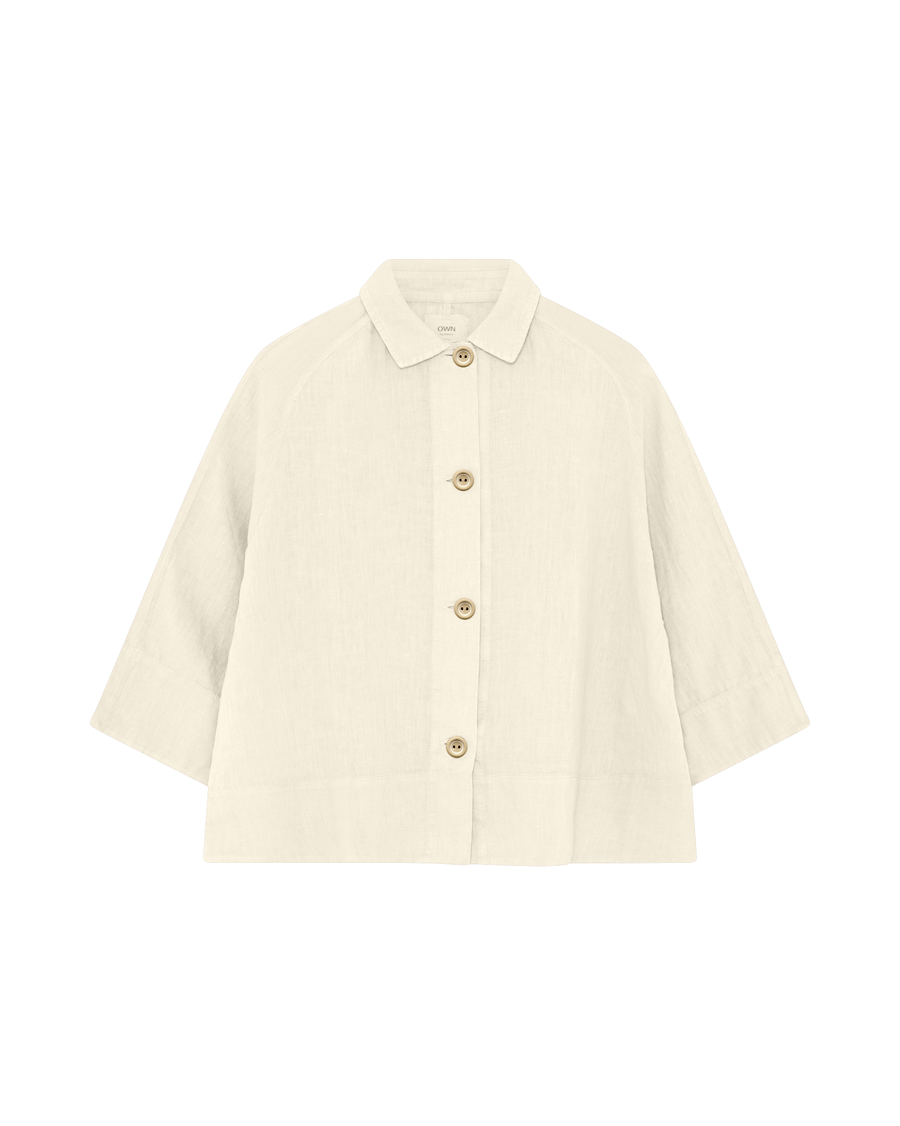 By basics - Lab Coat Blouse - Bone