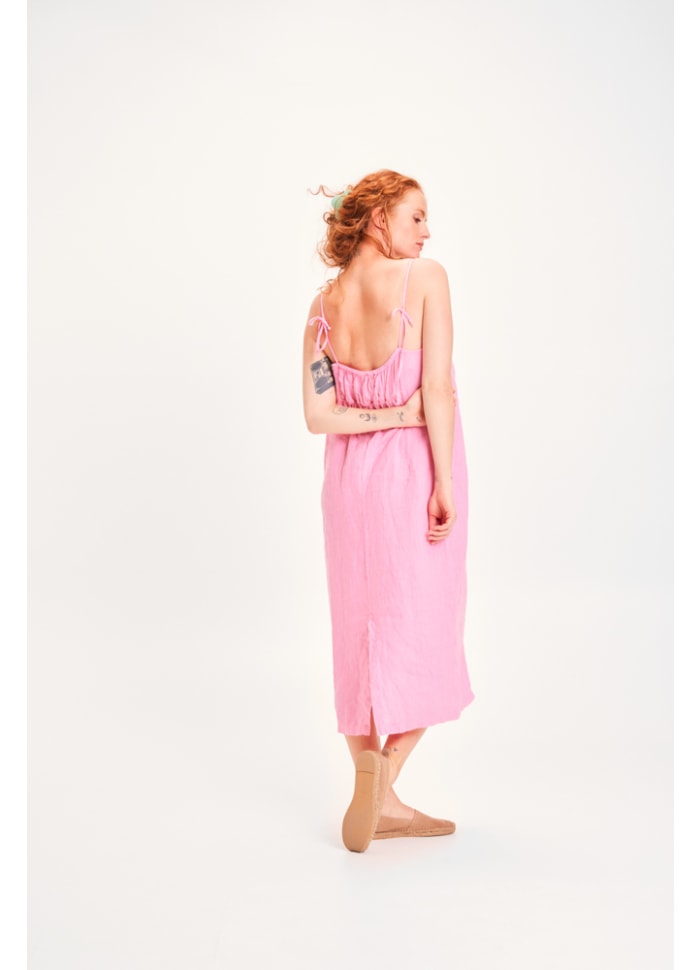 by basics - Strap dress long - Midnight blue