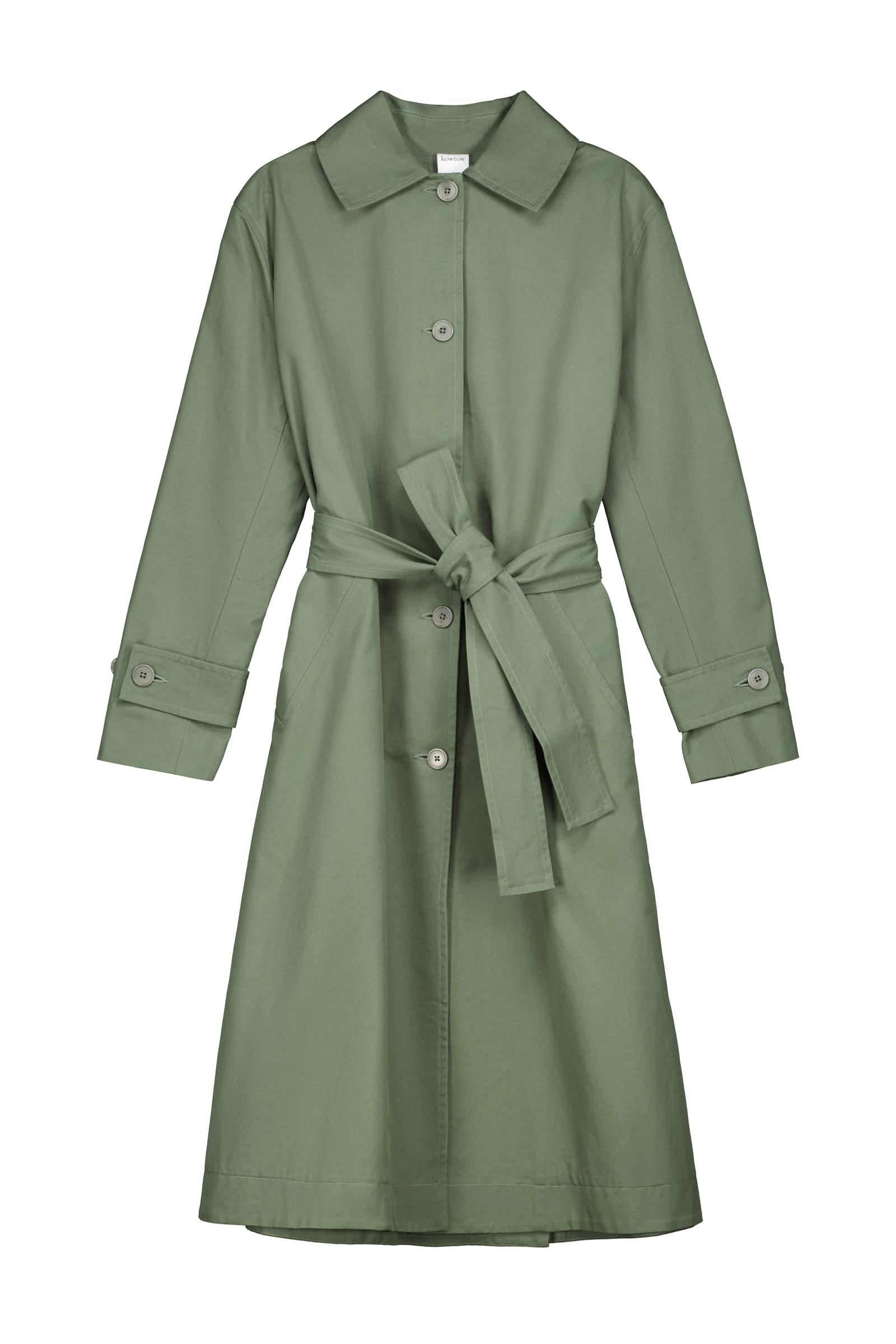 Kowtow Cleo Trench Coat Sage