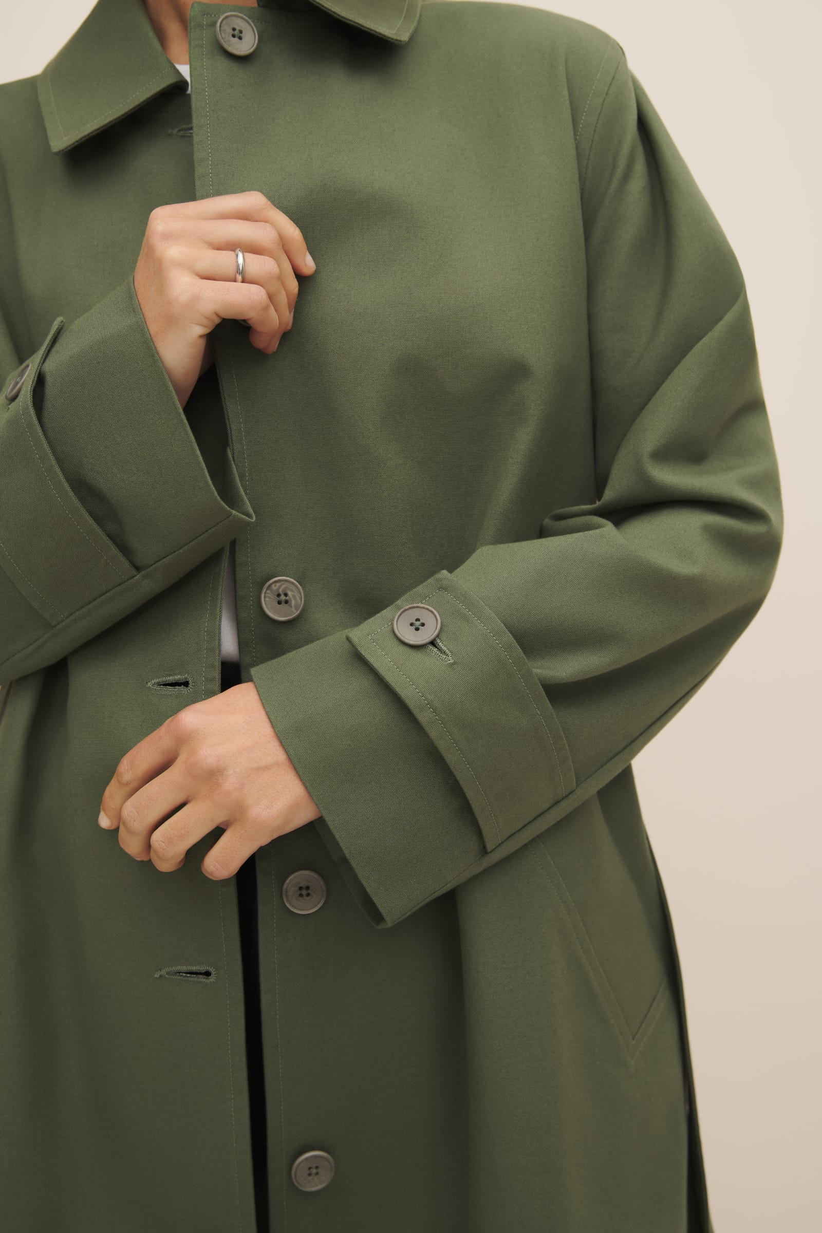 Kowtow Cleo Trench Coat Sage