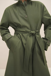 Kowtow Cleo Trench Coat Sage