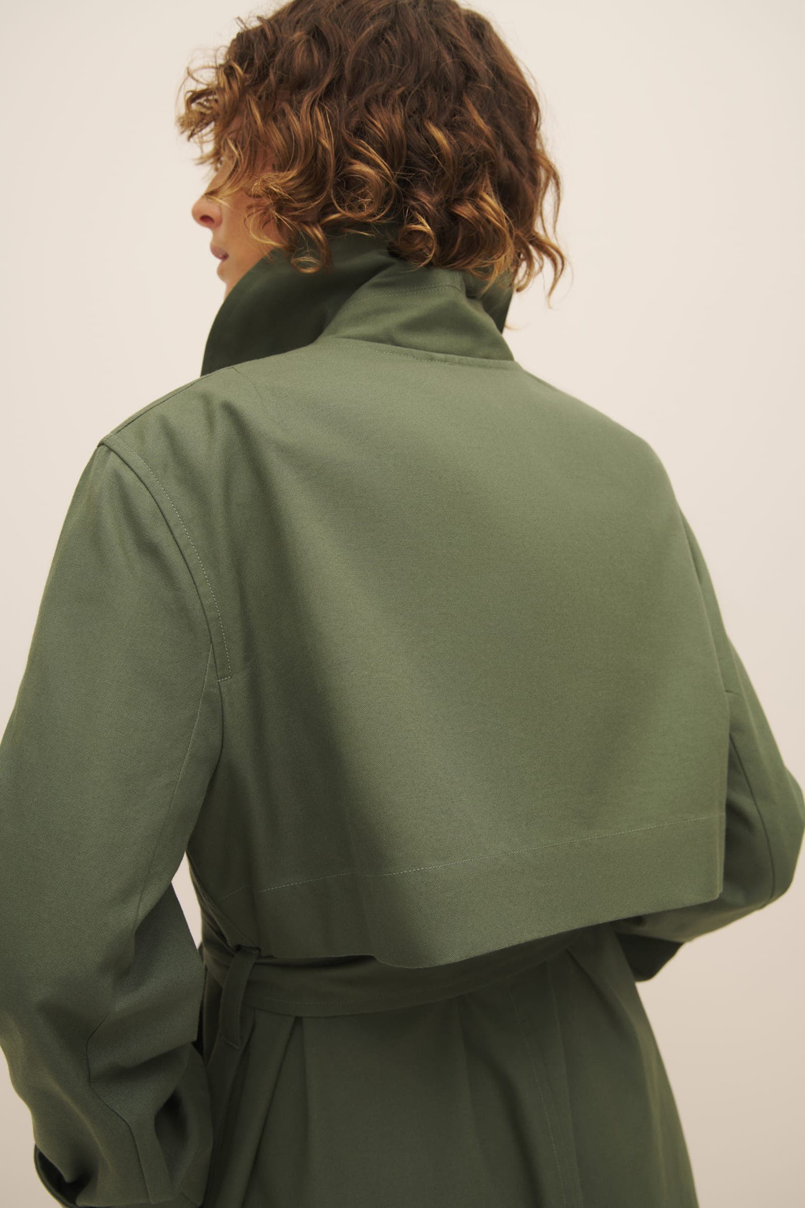 Kowtow Cleo Trench Coat Sage