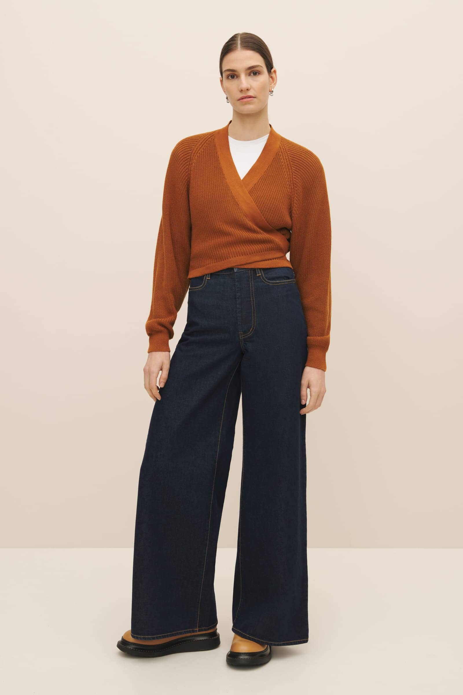 Kowtow Composure Cardigan Copper