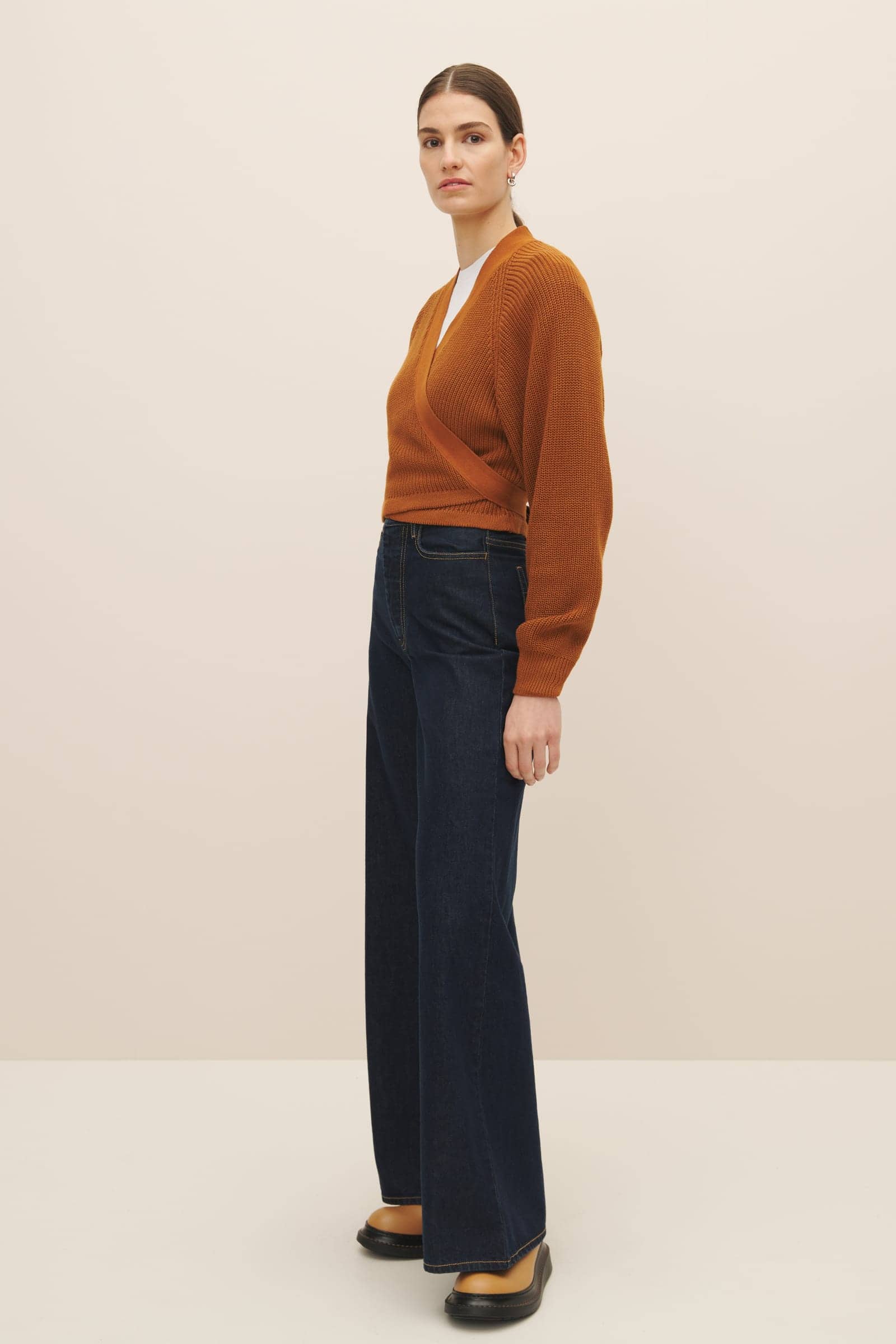 Kowtow Composure Cardigan Copper