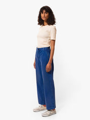 Nudie Jeans Wendy Herringbone Pants Blue