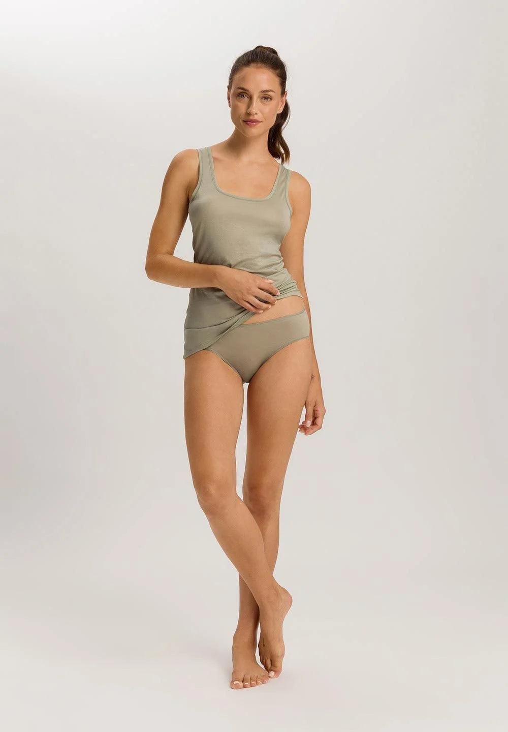 Hanro Midi Briefs - Ultralight Crystal Green